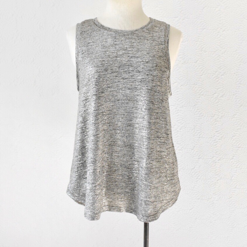 Anthropologie {Deletta} Metallic Shine Tank